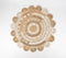 Hand Braided Concentric Floral Jute Rug