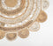 Hand Braided Concentric Floral Jute Rug