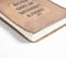 Hand Bound Typographic Leather Journal