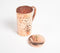 Hammered Honeycomb Patterned Jug with Brass Knob - 1000 ml