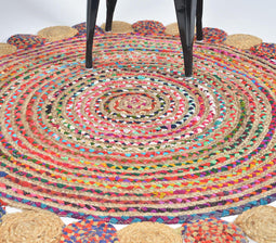 Hand Braided Jute Round Rug
