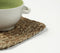 Hand Braided Jute Square Trivets (set of 2)