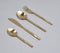 Hand Beaten Champagne Gold Cutlery Set (Set of 4)