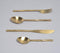 Hand Beaten Champagne Gold Cutlery Set (Set of 4)