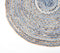 Hand Braided Upcycled Denim & Jute Mat