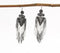 Greyscale Beaded Shoulder-Duster Earrings