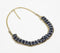 Gold-Toned Iron & Monochrome Glass Beads Necklace with Extension Chain