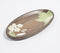 Hand Carved Floral Oval Wooden Platter