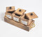 Hand Carved Mango Wood Storage Jars & Tray Set