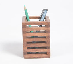 Hand Carved Solid Rosewood Pen Stand