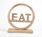 Hand Carved Eat Wooden Table Decorative