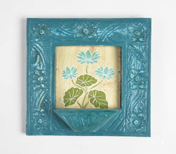 Hand Carved Teal Jodhpur Jharoka Frame