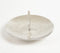 Hand Beaten Aluminium Cake Stand with Feather Accent