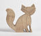 Hand Carved Wooden Decorative Foxes (Set of 2)