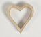 Hand Carved Distressed Wooden Hearts (Set of 2)