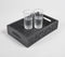 Hand carved Matte Black finish Wooden Tray