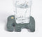 Hand Cut & Inlaid Green Marble Elephant Coasters (set of 2)