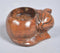 Hand carved Sleeping Cat Wooden Tealight Holder
