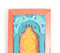Hand Carved Teal & Orange Jharoka Wall Frame