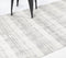 Greyscale Block Printed Cotton Tasseled Rug