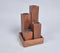 Hand Cut Mango Wood Candle Holders & Tray Set