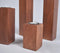 Hand Cut Mango Wood Candle Holders & Tray Set