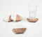 Hand Cut Acacia Wood & Marble Hexagon Coasters (set of 4)