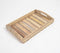Hand Cut Classic Panelled Wooden Tray