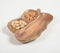 Hand Cut Fruit-Shaped Mango Wood Tray