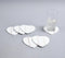 Hand Cut MDF Heart Coasters with Holder (Set of 6)