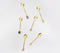 Hand Cut Moonstone & Brass Appetizer Spoons (Set of 6)