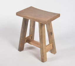 Hand Cut Recycled Wooden Basic Stool