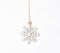 Hand Cut Wooden Christmas Snowflake Ornament