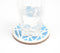 Hand Cut MDF & Resin Monochrome Round Coasters (Set of 4)