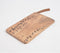 Hand Etched Cutting Board with leather strap
