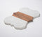 Hand Cut marble & Acacia Wood Vintage Trellis serving platter