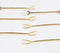Hand Cut Moonstone & Brass Appetizer Forks (Set of 6)