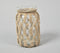 Hand Knotted Jute & Glass Jar Vase