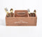 Hand Cut Wooden Brown Cutlery Holder