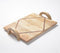 Hand Cut Mango Wood Tray With Round Handles