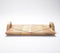 Hand Cut Mango Wood Tray With Round Handles