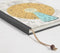 Hand painted astrological virgo sign paper diary