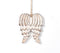 Hand Cut Wooden Angel Christmas Ornament