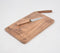 Hand Etched 'made with Love' Cutting Board with leather strap