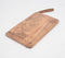 Hand Etched 'made with Love' Cutting Board with leather strap