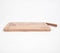 Hand Etched 'made with Love' Cutting Board with leather strap