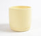 Hand Poured Concrete Yellow Planter