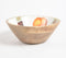 Hand Painted Statement Wooden Fruit Bowl