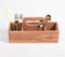 Hand Cut Teak Wood Cutlery Stand