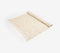 Hand Tufted Beige Diamond Tasseled Rug